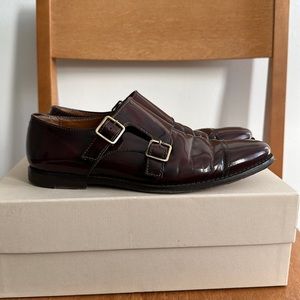 Burberry Burghley Monk Double Buckle Shoes in size 36